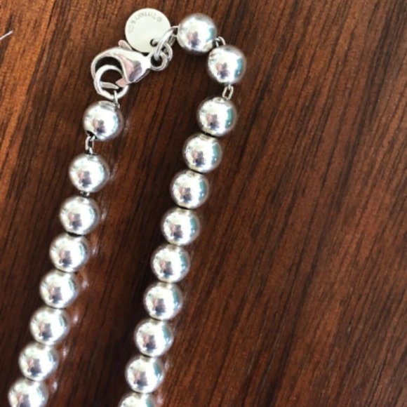 Authentic Tiffany & Co. Silver Bead Necklace - Picture 3 of 3